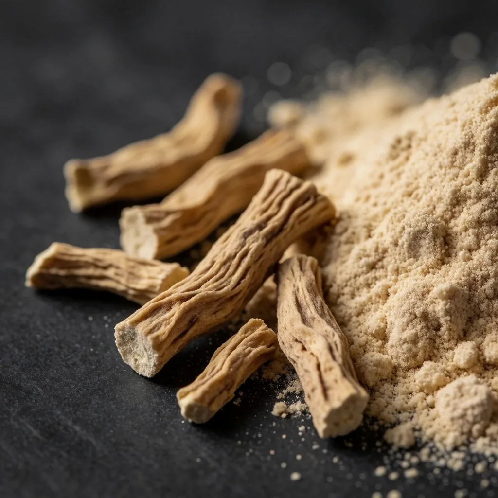Ashwagandha root and powder
